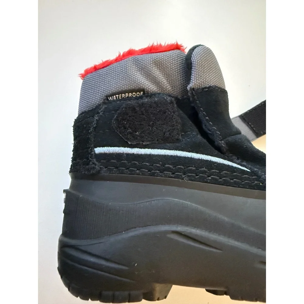 The North Face Alpenglow II Winter Snow Boots Toddler 5 Black Waterproof Slip-On